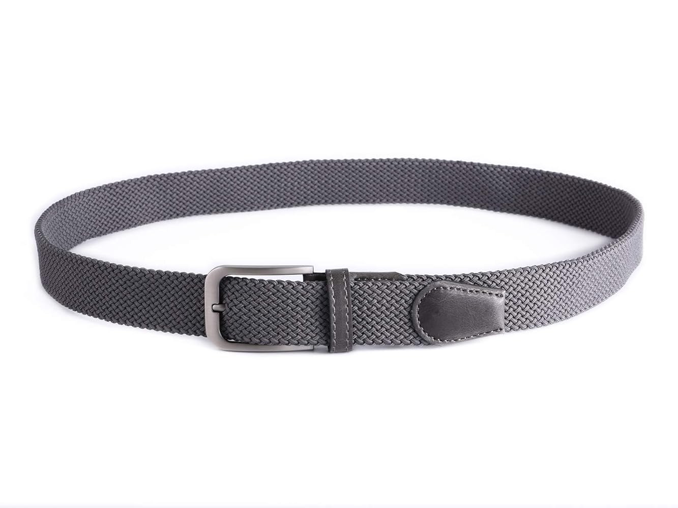 Weifert Belt for Men Braided Stretch Belt/No Holes Elastic